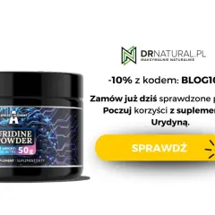 Butelka kapsułek i słoik proszku z urydyną Apollo's Hegemony.