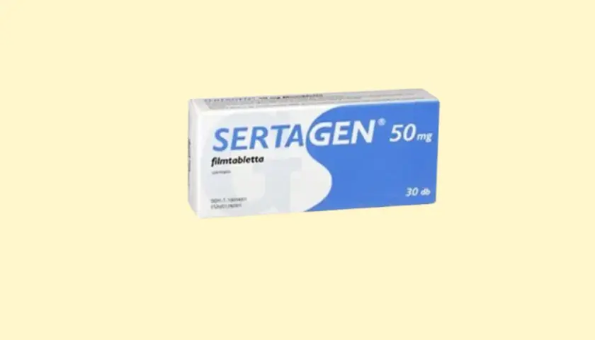Opakowanie leku Sertagen 50 mg, zawierające 30 tabletek.