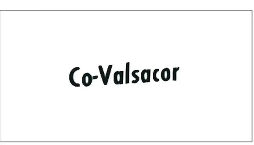 Napis "Co-Valsacor" na białym tle.