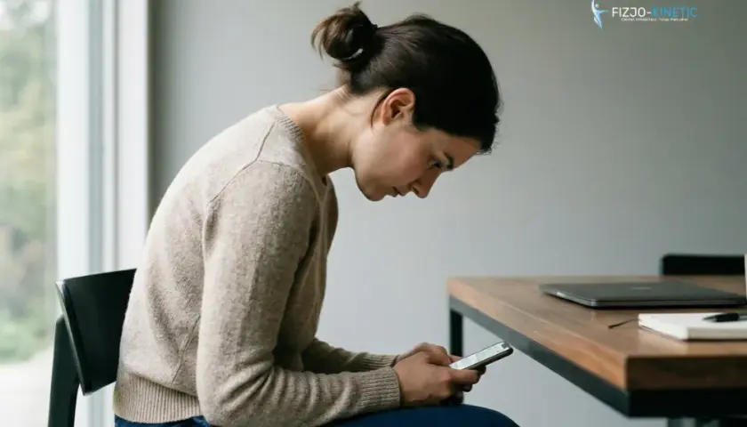 Żyjemy w epidemii tech neck. Szyja smartfonowa to nie tylko ból karku