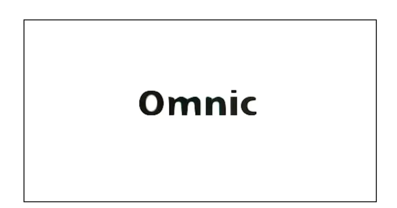 Napis "Omnic" na białym tle.