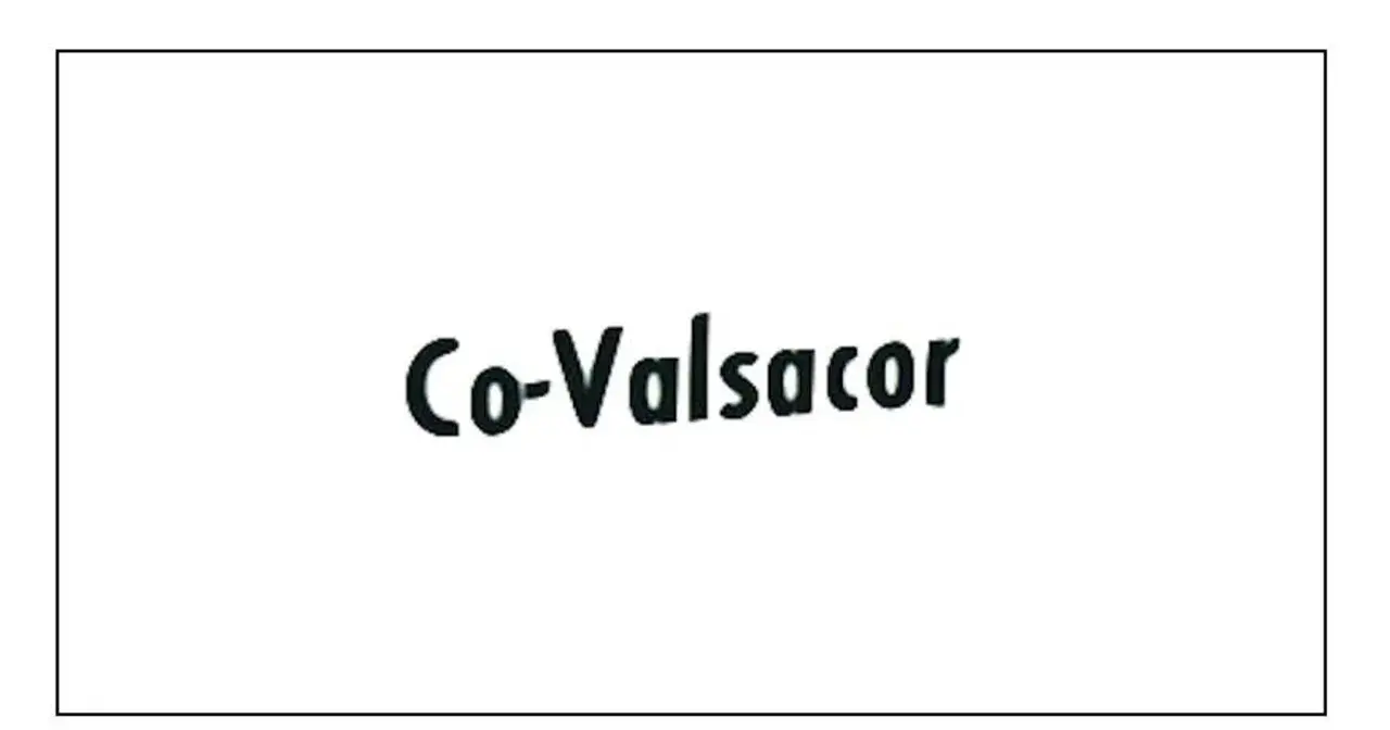 Napis "Co-Valsacor" na białym tle.